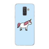 Eenhoorn: Samsung Galaxy A6 Plus (2018) Transparant Hoesje