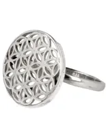 Ring Zilver Flower of Life - maat 17