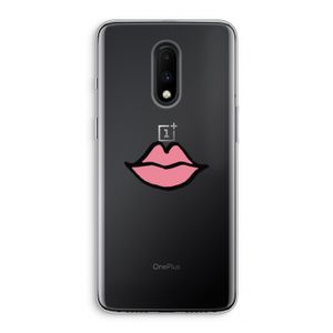 Kusje: OnePlus 7 Transparant Hoesje