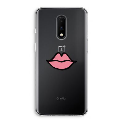 Kusje: OnePlus 7 Transparant Hoesje