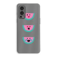 Smiley watermeloen: OnePlus Nord 2 5G Transparant Hoesje