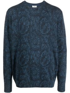 ETRO pull en maille à imprimé cachemire - Bleu