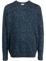 ETRO pull en maille à imprimé cachemire - Bleu - thumbnail