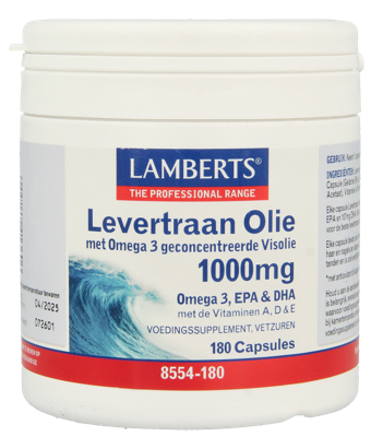 Lamberts Levertraanolie 1000mg Capsules