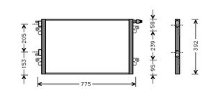 Airco Condensor -04 43005280