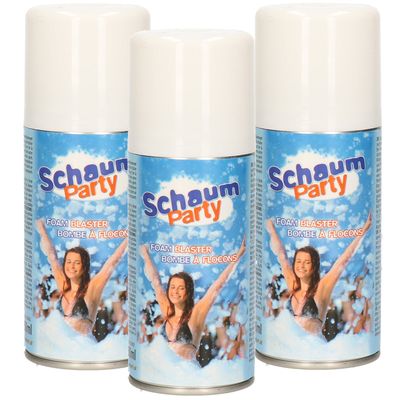 10x spuitbussen schuimparty schuim spray 10 liter