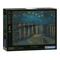 Clementoni legpuzzel kunstwerken sterrennacht boven de rhône, 1000st.