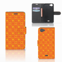 Wiko Rainbow Jam Telefoon Hoesje Batik Oranje - thumbnail