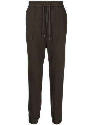 Juun.J pantalon de jogging en coton à taille élastiquée - Marron