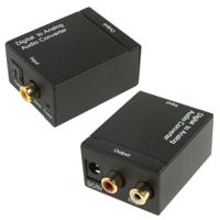 Digitaal Optisch Coaxiaal Toslink naar Analoog RCA Audio Converter