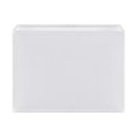 Home Sweet Home Vierkante witte lampenkap - Block - katoen - 18(H)x25(W)x25(L)cm - E27 - voor wand, tafel, vloer en hanglamp