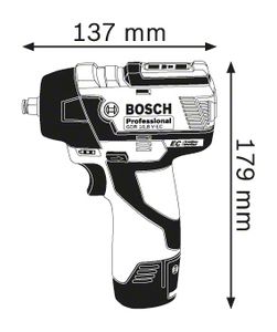 Bosch Professional Bosch 06019E0101 Accu-draaislagmoeraanzetter 12 V Aantal meegeleverde accus: 0 Li-ion