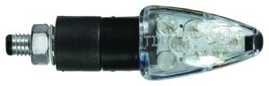 CHAFT Focus, Knipperlichten voor de motorfiets, Zwart met fumé lens (per paar)