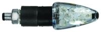 CHAFT Focus, Knipperlichten voor de motorfiets, Zwart met fumé lens (per paar)
