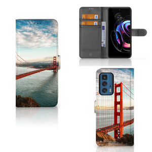 Motorola Edge 20 Pro Flip Cover Golden Gate Bridge