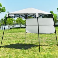 Gazebo Tuintent met Zak Draagbare Feesttent 181x181x210cm Wit