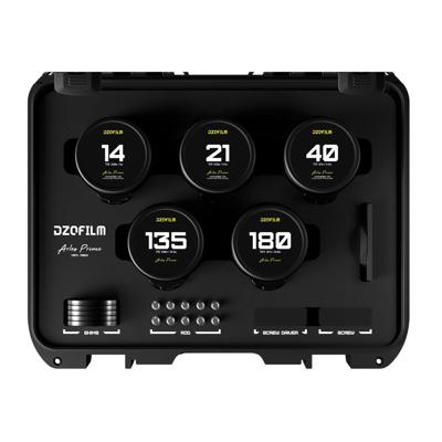DZOFilm Arles 14/21/40/135/180mm FF/VV Prime Cine Lens (PL mount, meter)