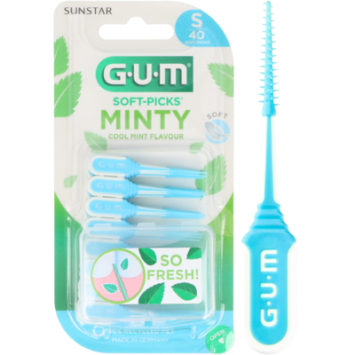 GUM GUM Soft-Picks Comfort Flex Cool Mint Small - 40 stuks
