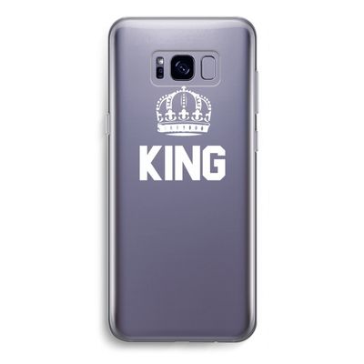 King zwart: Samsung Galaxy S8 Transparant Hoesje