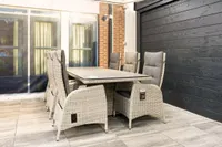 Tuintafel Monrow wicker - leaf