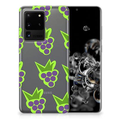 Samsung Galaxy S20 Ultra | Siliconen Case | Druiven