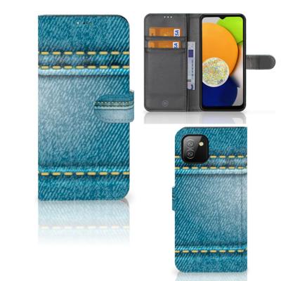 Samsung Galaxy A03 | Wallet Case | met Pasjes | Jeans