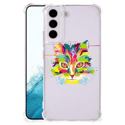Samsung Galaxy S22 Stevig | Bumper Hoesje | Cat Color Samsung Galaxy S22 Stevig | Bumper Hoesje | Cat Color