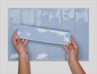 Wandtegel blauw Estudio Camden 30x7,5cm french blue glans