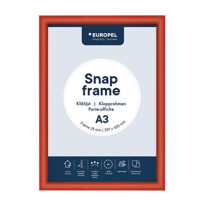 Kliklijst europel a3 25mm rood