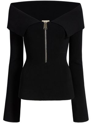 KHAITE blouse The Sevyn à épaules dénudées - Noir
