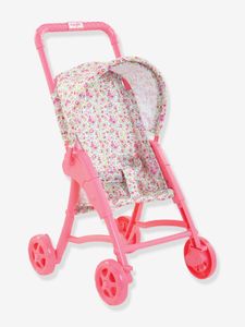 Kinderwagen met bloemetjes - Mijn eerste babypop - COROLLE snoepjesroze