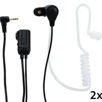 Alecto FRH-10 DUO hoofdtelefoon/headset Bedraad In-ear Bosbes, Transparant - thumbnail
