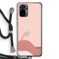 Wine: Xiaomi Redmi Note 10 Pro Transparant Hoesje met koord
