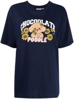 CHOCOOLATE t-shirt à imprimé Chocoolate Poodle - Bleu - thumbnail