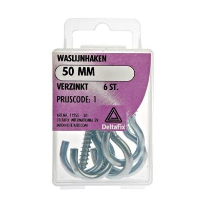 Waslijnhaak verz 50mm - Deltafix