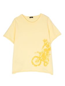 Il Gufo t-shirt en coton biologique à imprimé graphique - Jaune