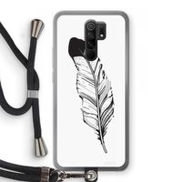 Pluim: Xiaomi Redmi 9 Transparant Hoesje met koord