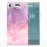 Smartphone hoesje Sony Xperia XZ1 Compact Pink Purple Paint