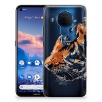 Smartphone hoesje Nokia 5.4 Watercolor Tiger