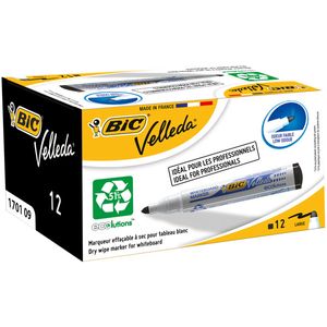 BIC Whiteboard Velleda ECOlutions 1701 markeerstift 12 stuk(s) Zwart