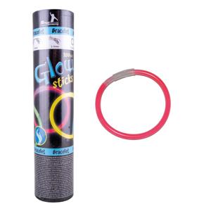 Glow in the dark armbandjes - 100x - rood - 25 cm - neon glow