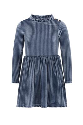 Like Flo winter jurk meisjes - blauw - Mara - knopen op mouw