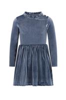 Like Flo winter jurk meisjes - blauw - Mara - knopen op mouw