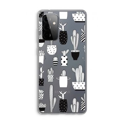 Cactusmotief: Samsung Galaxy A72 Transparant Hoesje