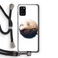Yin Yang Wolves: Samsung Galaxy A31 Transparant Hoesje met koord