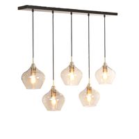 Hanglamp Rakel antiek brons+smoke