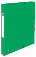 Elastobox oxford top file+ a4 25mm groen | 12 stuks