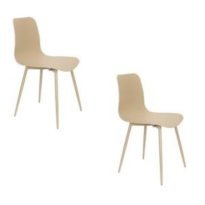 Housecraft Living Leon Eetkamerstoelen Beige - Set van 2