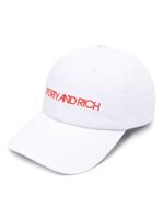 Sporty & Rich casquette en coton à logo brodé - Blanc