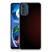 Motorola Moto E32/E32s | TPU bumper | Geruit Rood